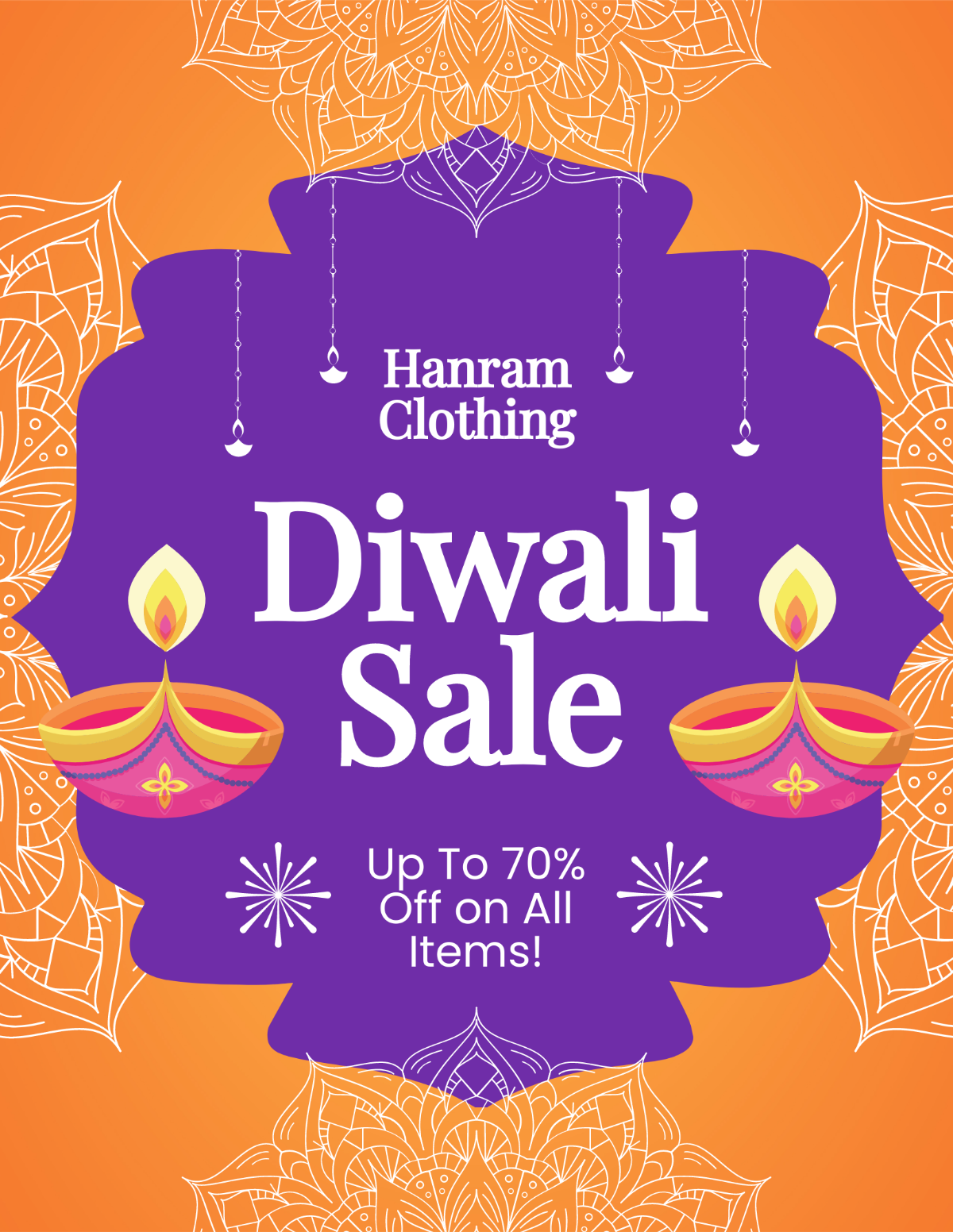 Diwali Sale Flyer Template