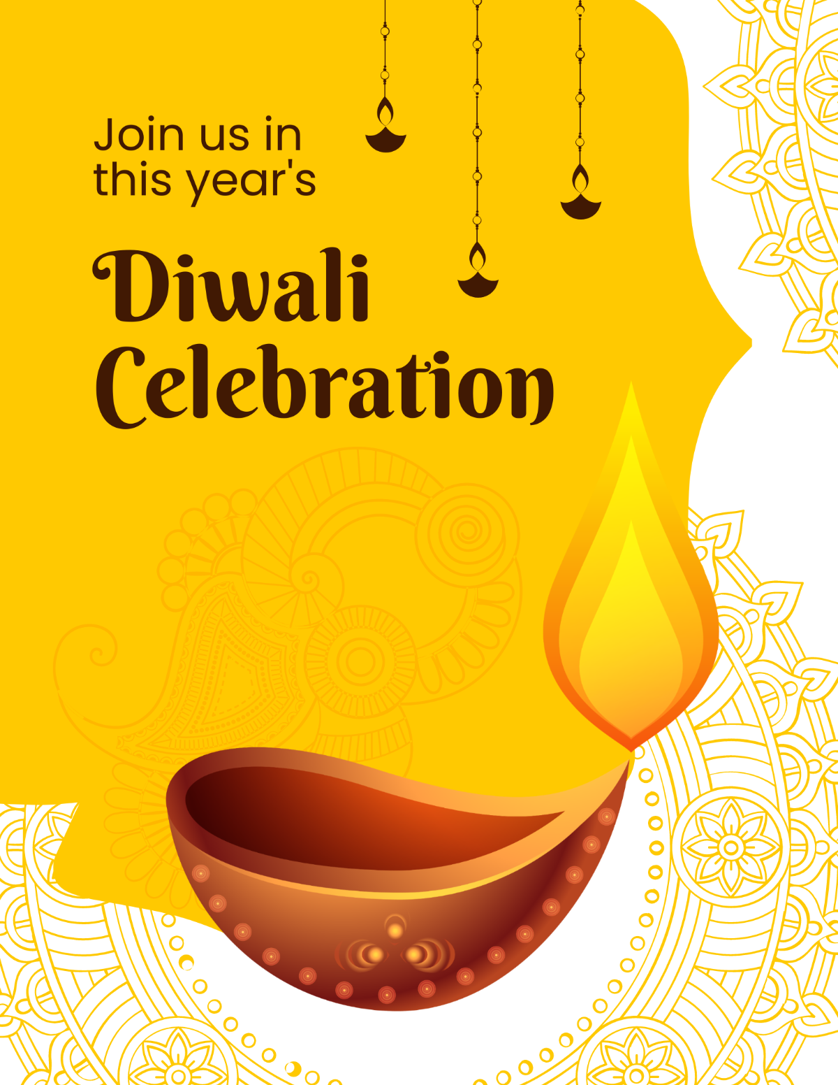 Free Diwali Flyer Templates Editable And Printable