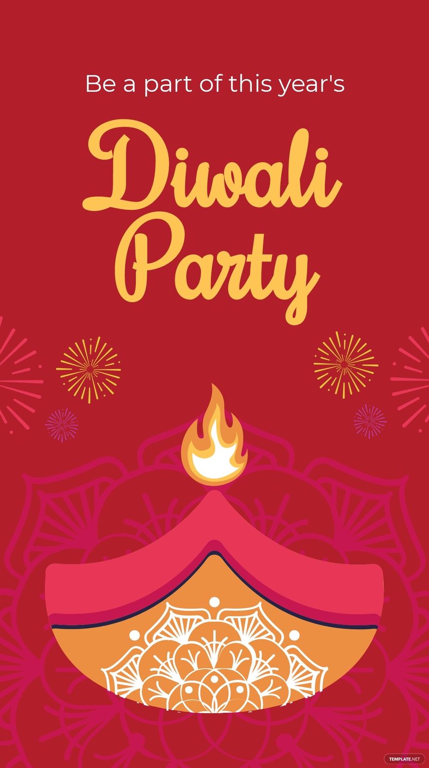 Diwali Party Whatsapp Post