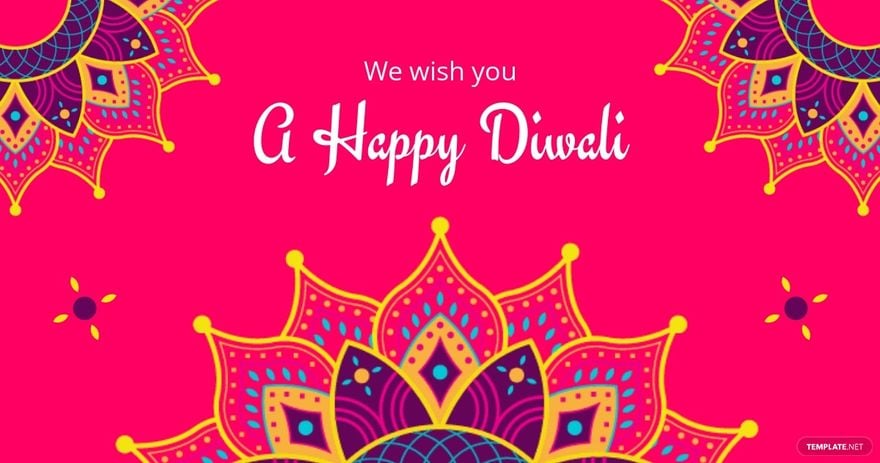 Colorful Diwali Wishes Facebook Post