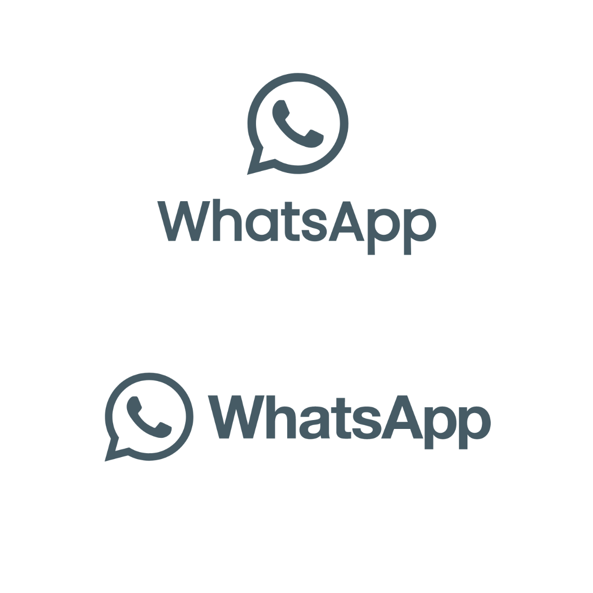 Black Whatsapp Vector Template