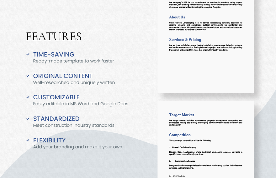 Business Plan Guidelines Template - Google Docs, Word, Apple Pages ...