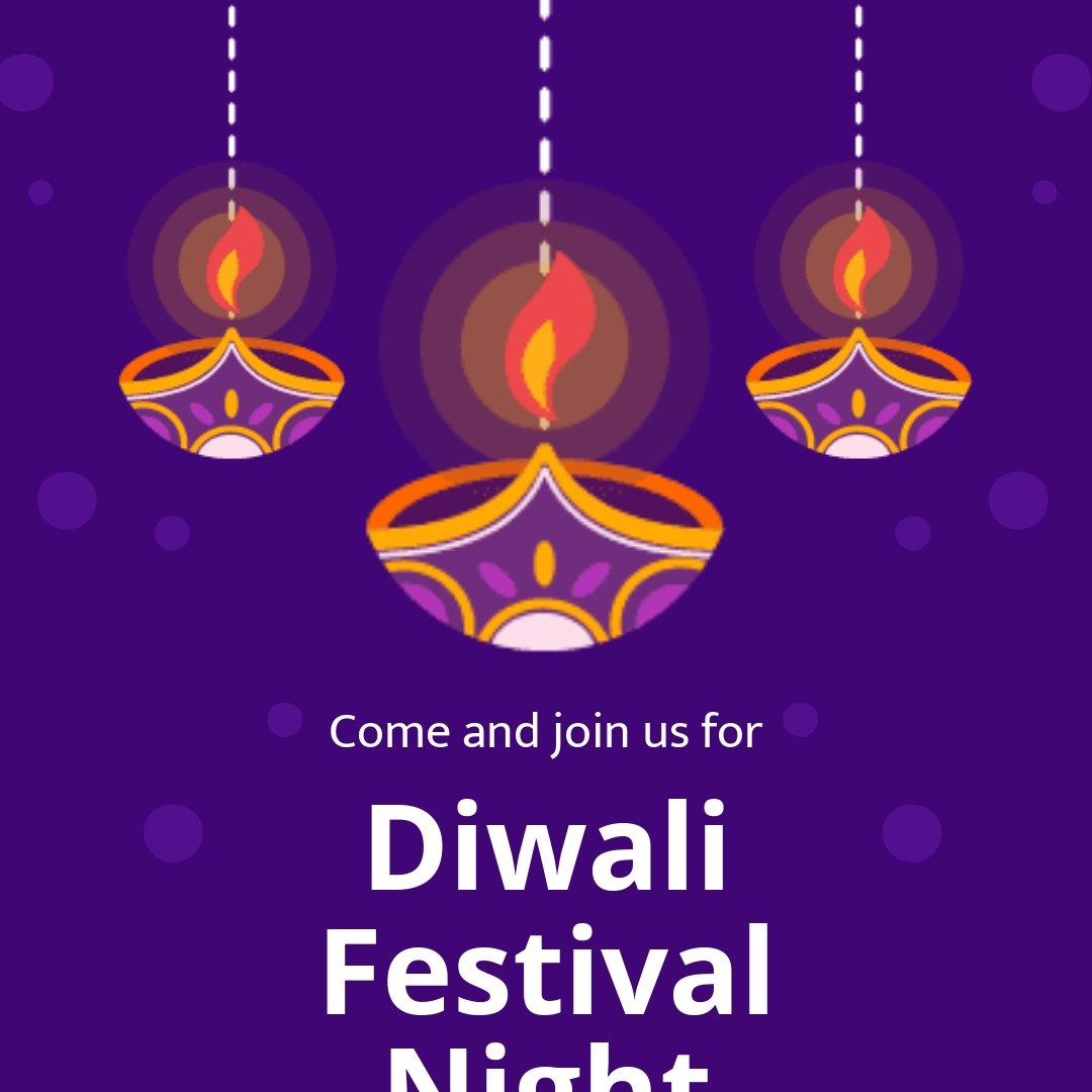 Diwali Festival Event Instagram Post Template