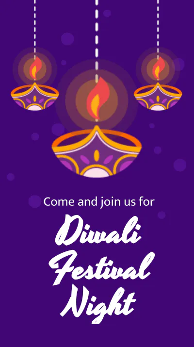 Free Diwali Festival Event Instagram Story Template to Edit Online