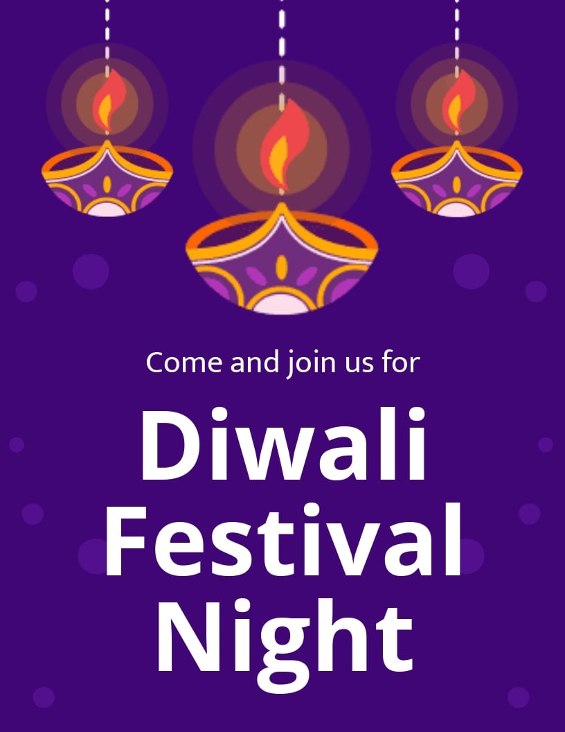 Free Diwali Festival Event Flyer Template