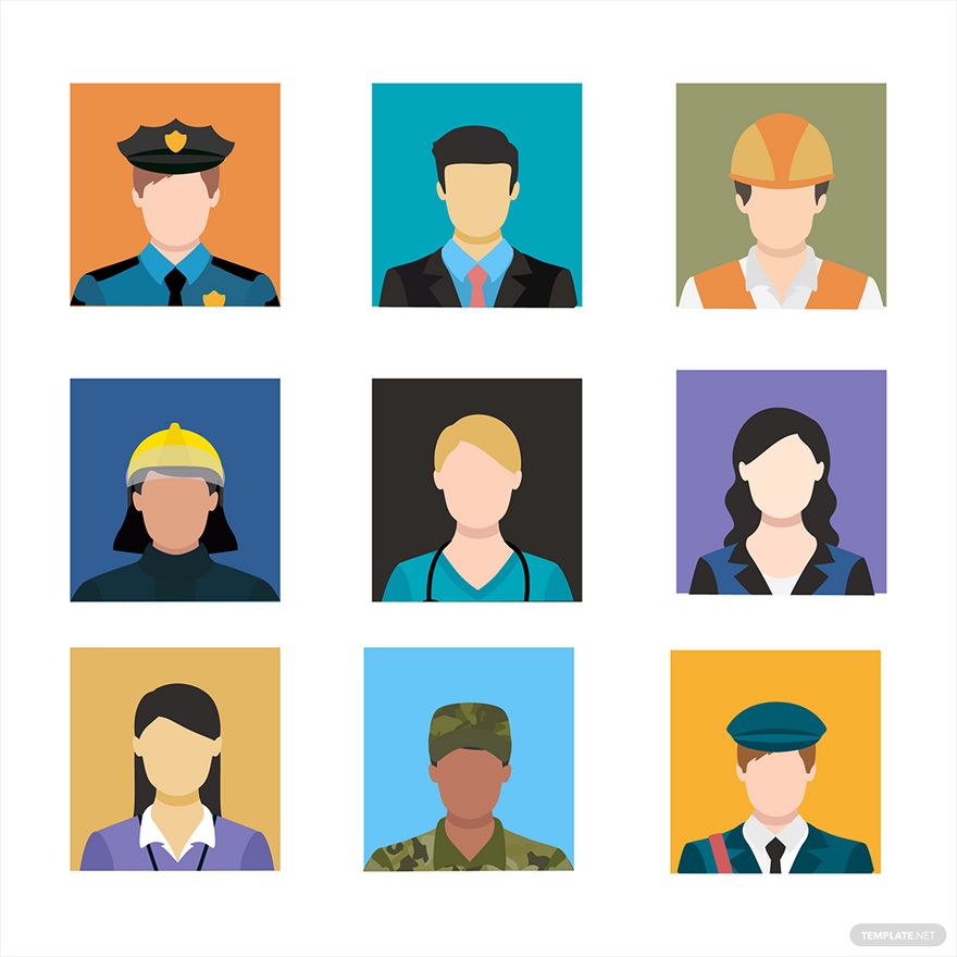 Free People Professions Vector