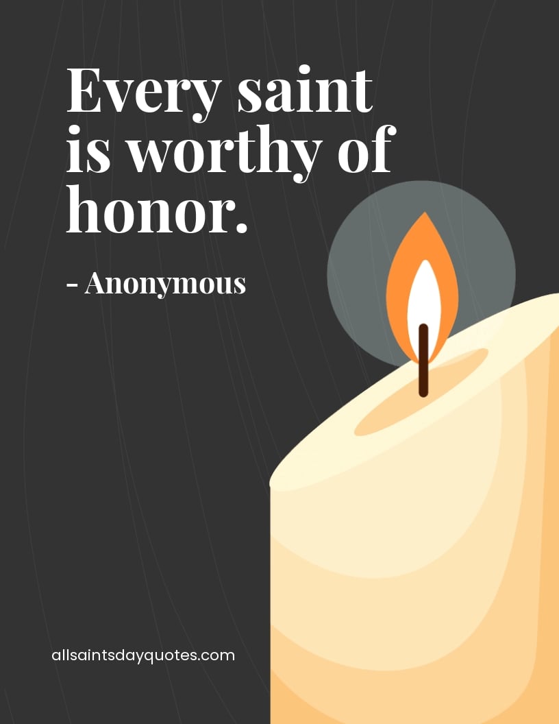 All Saints Day Quote Flyer Template