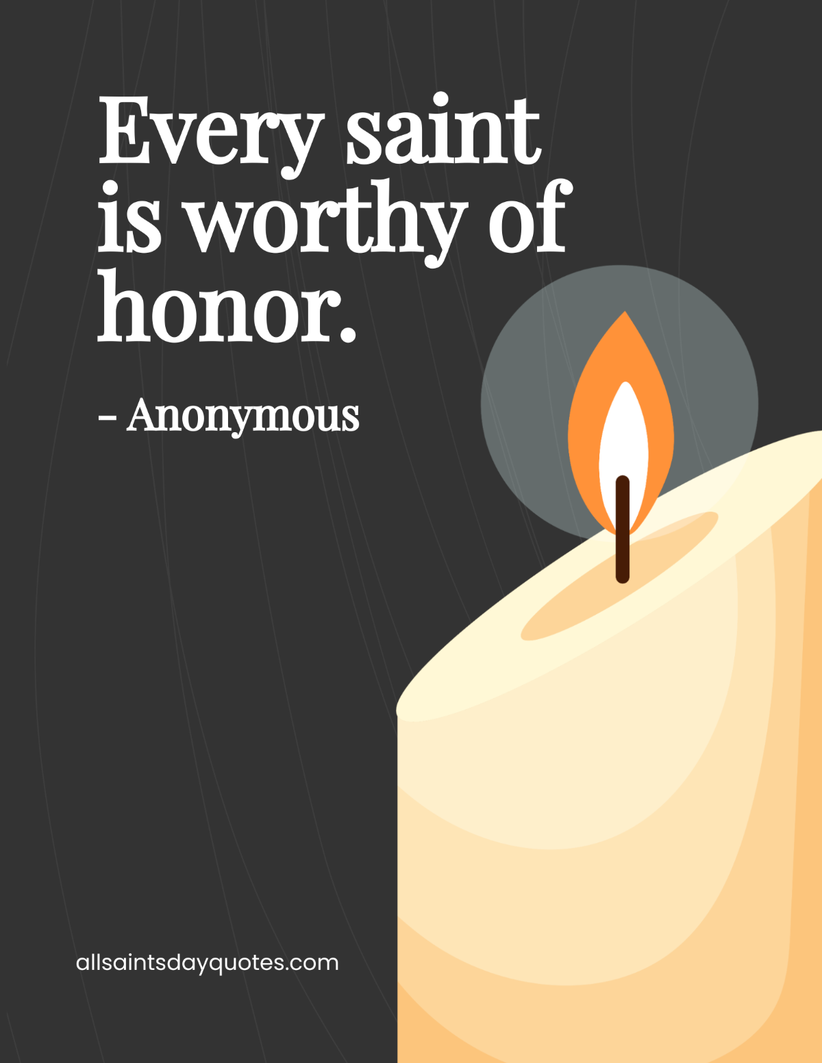 Free All Saints Day Quote Flyer Template