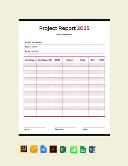 project report template 1