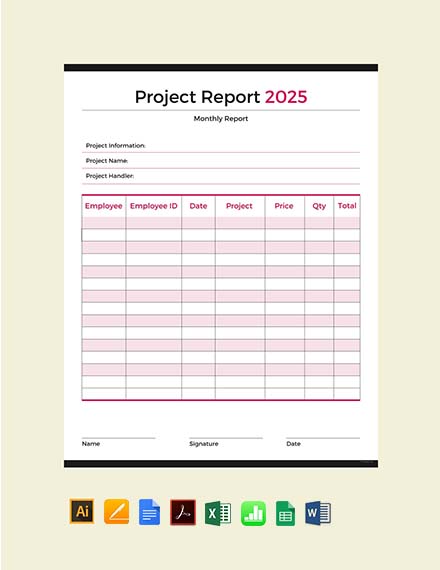 Project Report Format - 28+ Free PDF, Word Documents Download | Free ...