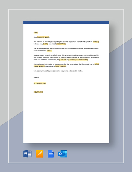 Demand Letter for Payment Template - Google Docs, Word | Template.net