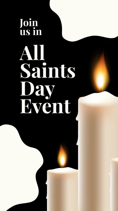 Free All Saints Day Event Instagram Story Template to Edit Online