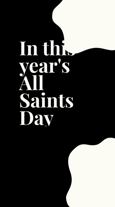 Free All Saints Day Event Instagram Story Template to Edit Online