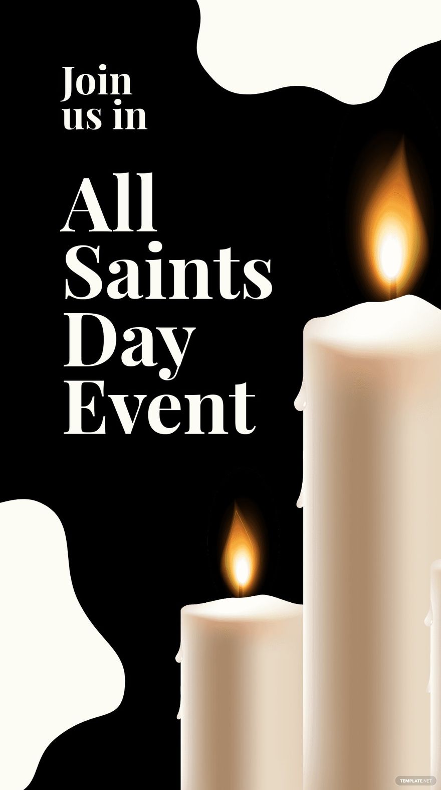 All Saints Day Event Whatsapp Post Template