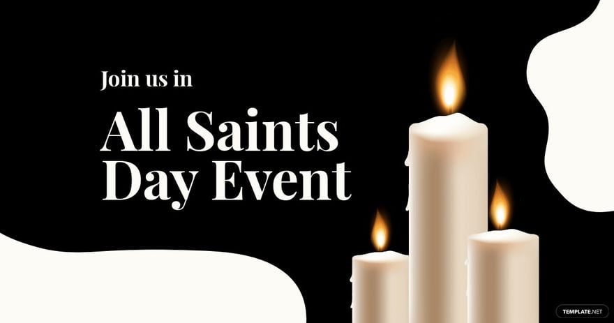 Free All Saints Day Event Facebook Post Template