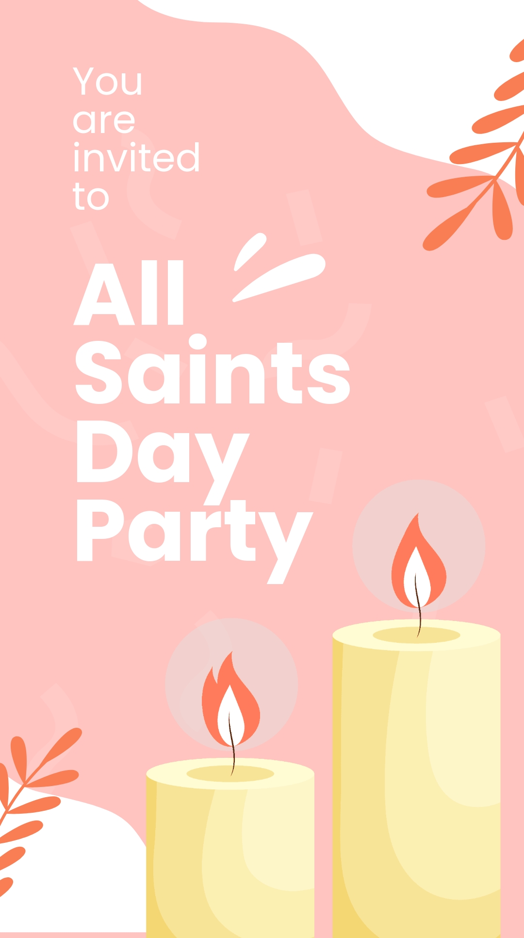 Free All Saints Day Party Instagram Story Template