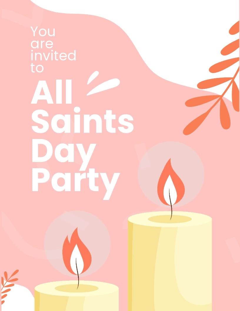 All Saints Day Party Flyer Template in Word, Google Docs, PSD, Apple Pages, Publisher