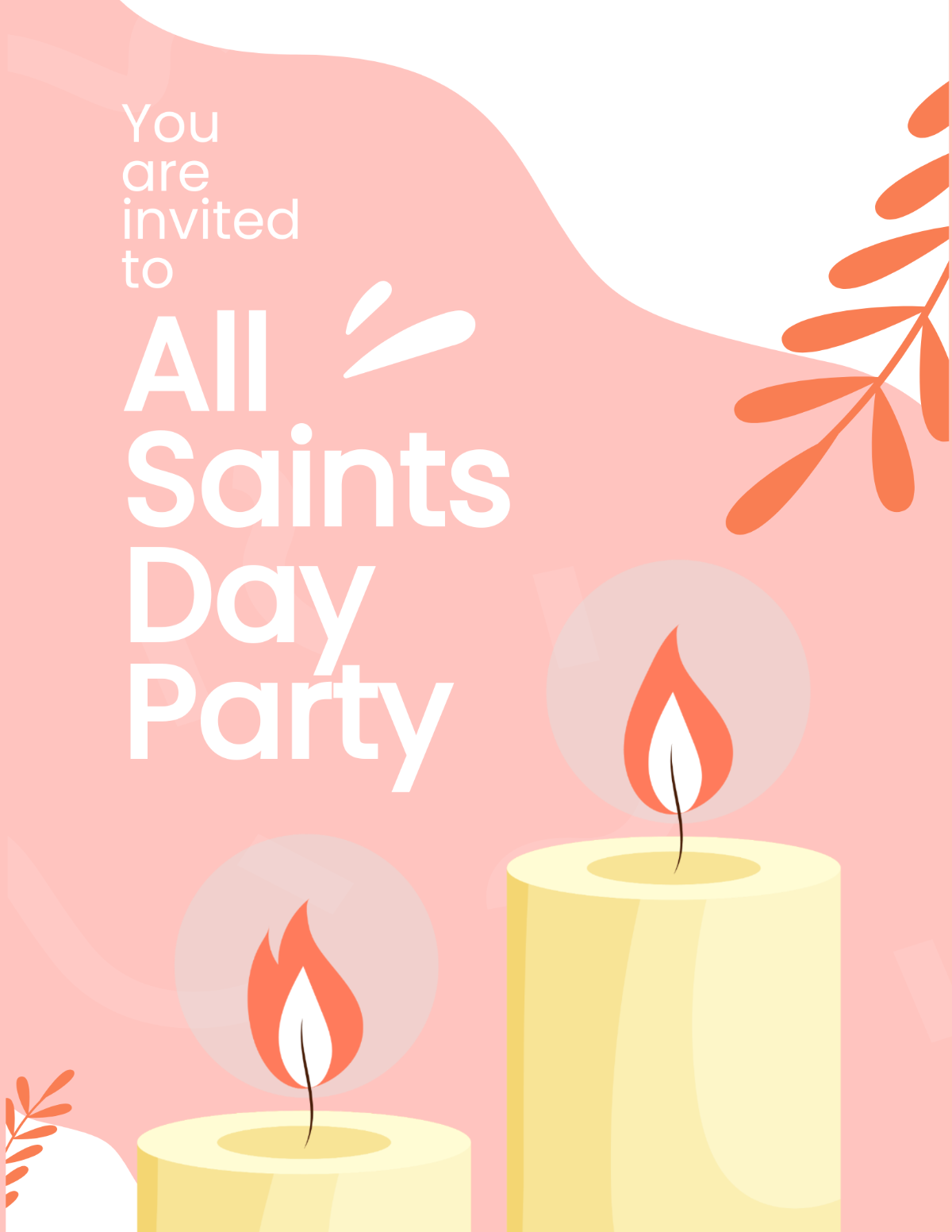 All Saints Day Party Flyer