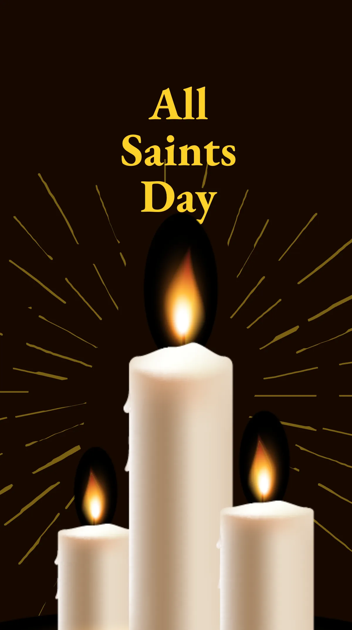 Free All Saints Day Celebration Instagram Story Template to Edit Online