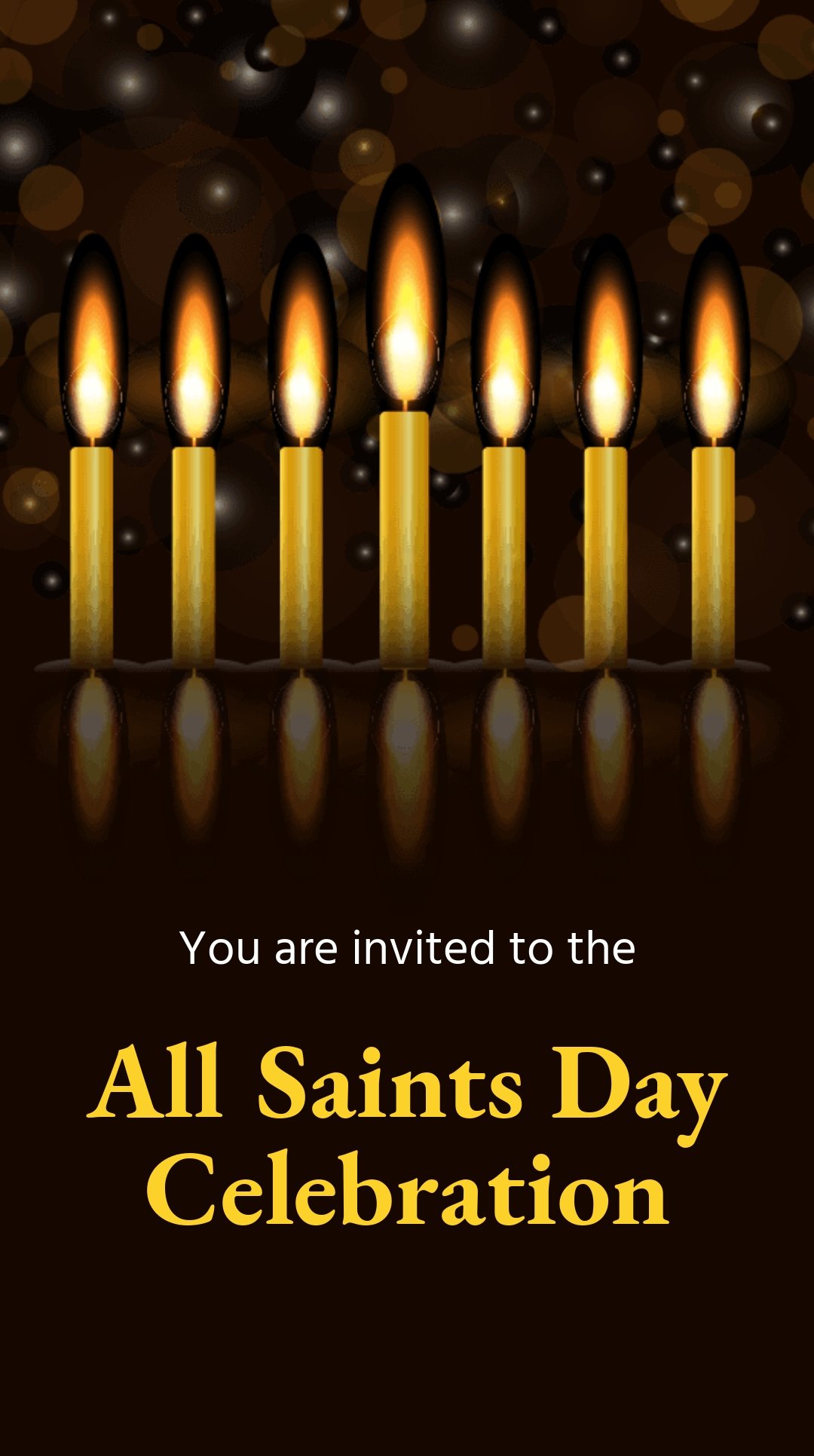 All Saints Day Celebration Whatsapp Post Template