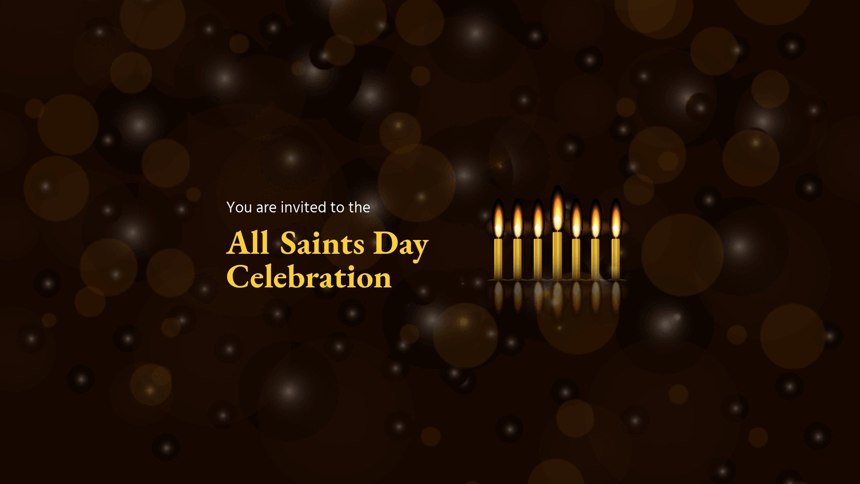 All Saints Day Celebration Youtube Banner Template