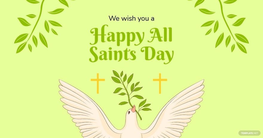 Happy All Saints Day Facebook Post Template