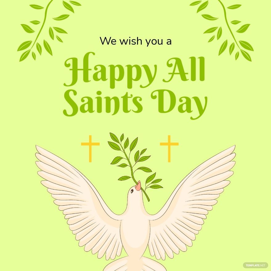 Happy All Saints Day Instagram Post Template