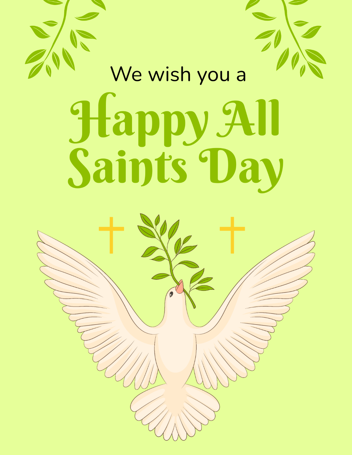 Happy All Saints Day Flyer Template