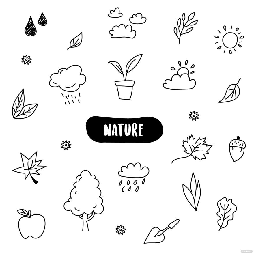 Free Nature Doodle Vector