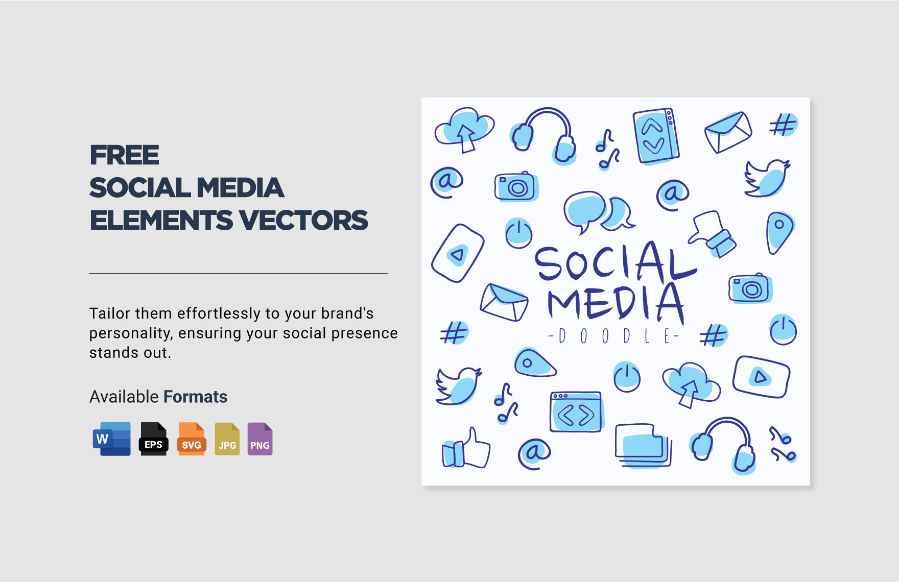 Social Media Elements Vector