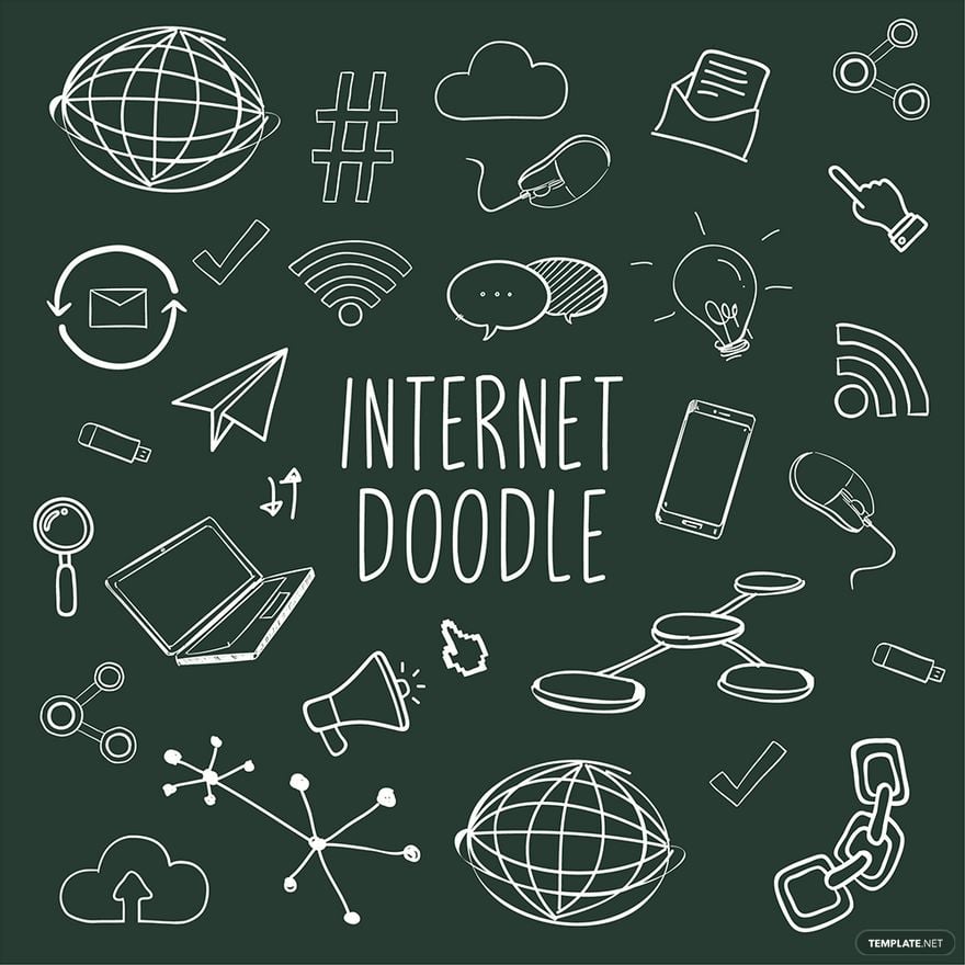 Free Internet Doodle Vector in Illustrator, EPS, SVG, JPG, PNG