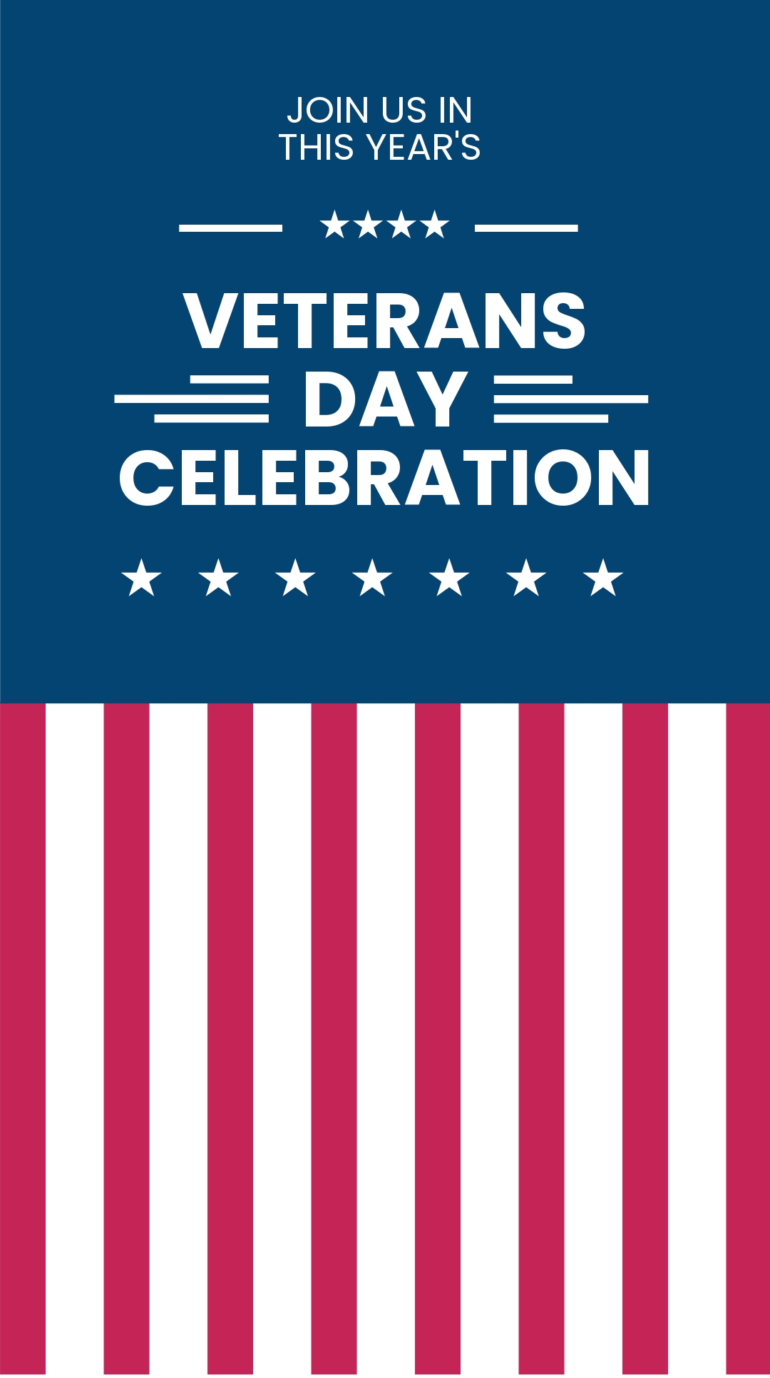 Veterans Day Celebration Instagram Story Template