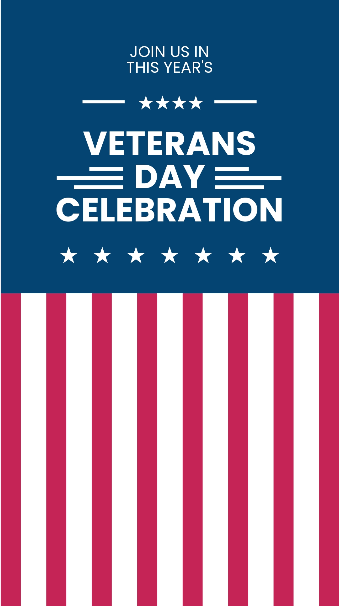 Veterans Day Celebration Whatsapp Post Template