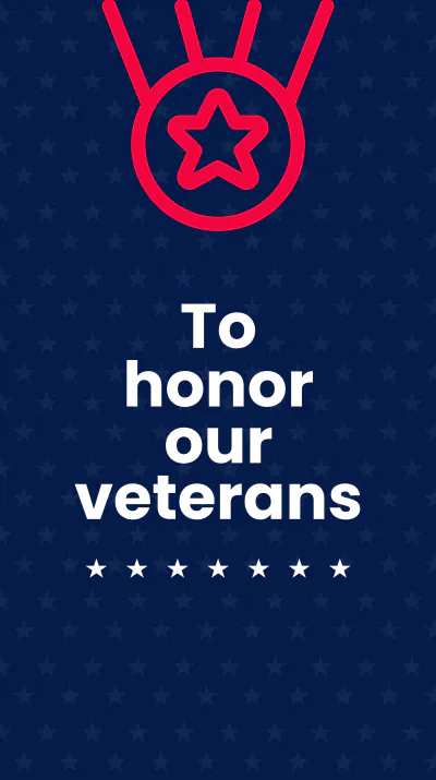 Free Veterans Day Event Instagram Story Template to Edit Online