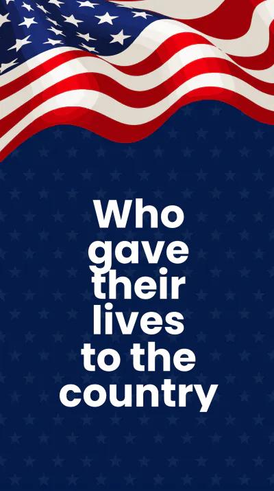 Free Veterans Day Event Instagram Story Template to Edit Online