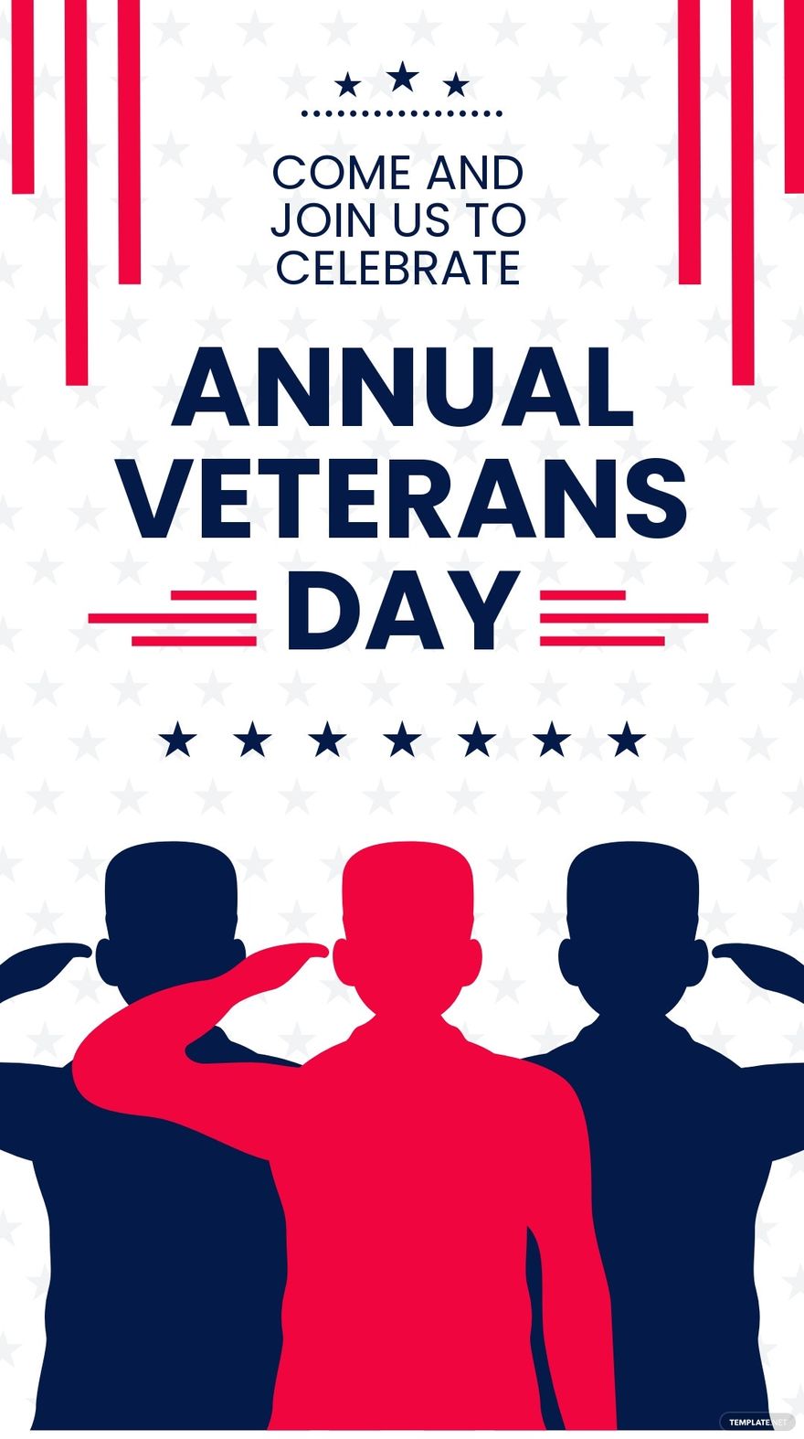 Free Veterans Day Event Whatsapp Post Template