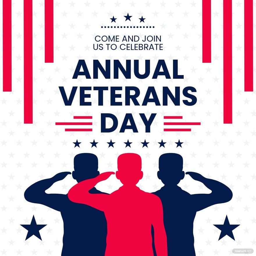 Free Veterans Day Event Linkedin Post Template