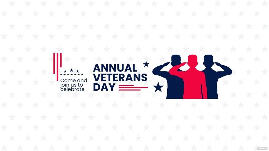 Veterans Day Event Youtube Banner Template