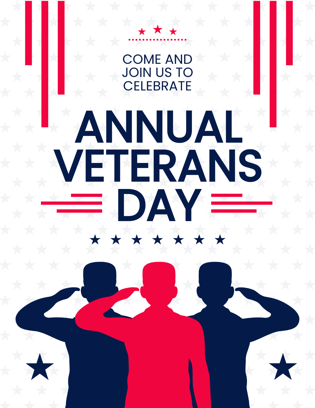 Veterans Day Event Flyer Template