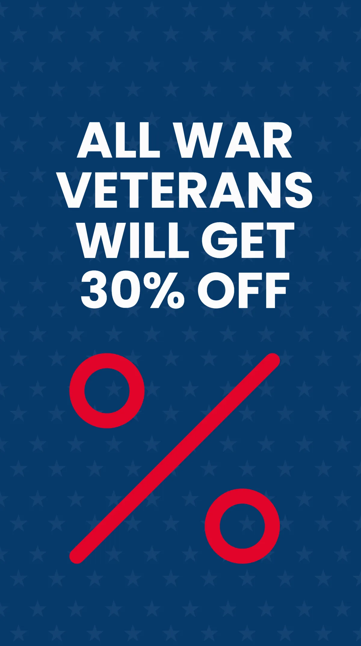 Free Veterans Day Sale Instagram Story Template to Edit Online