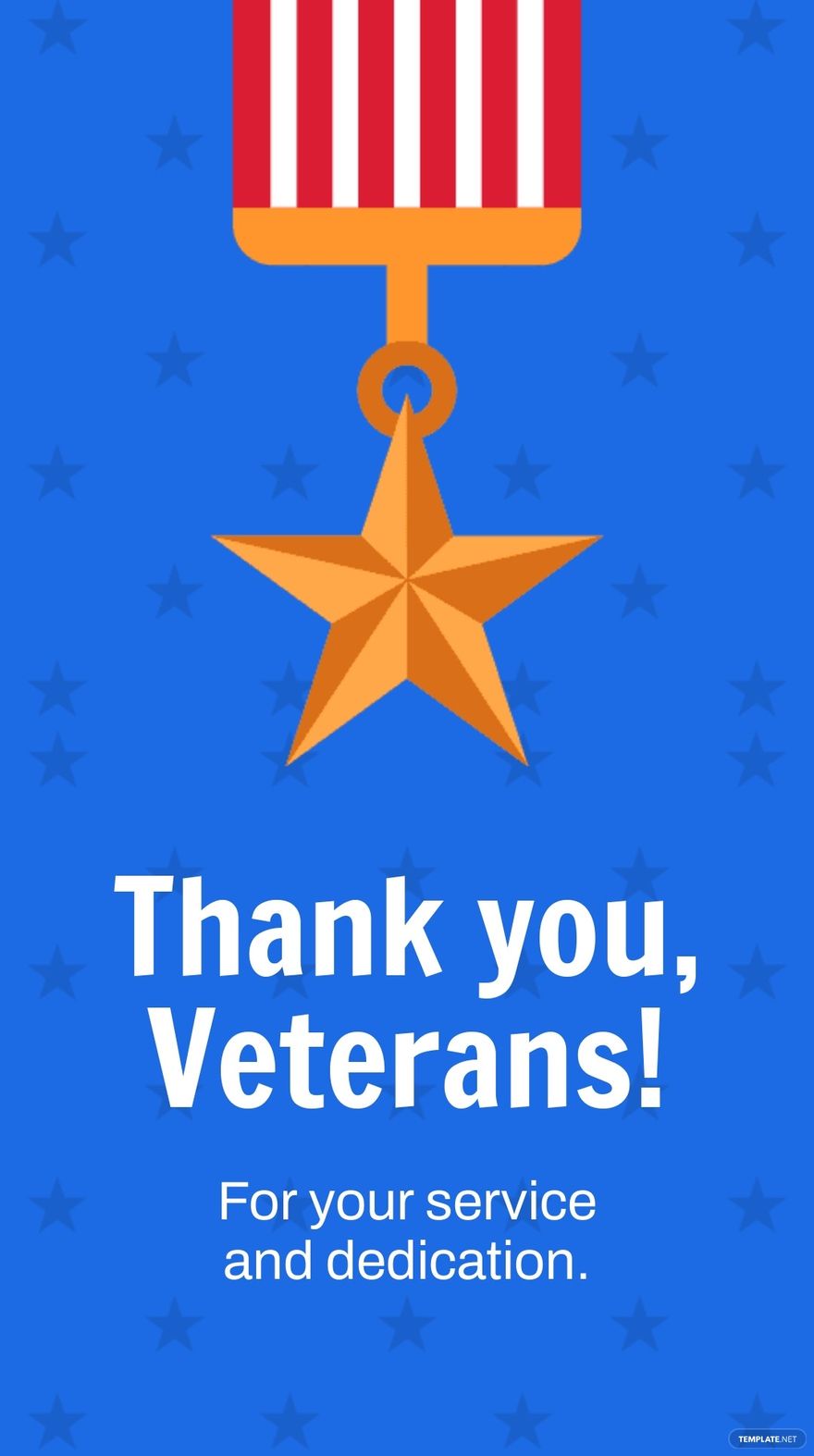 Free Thank You Veterans Instagram Story Template