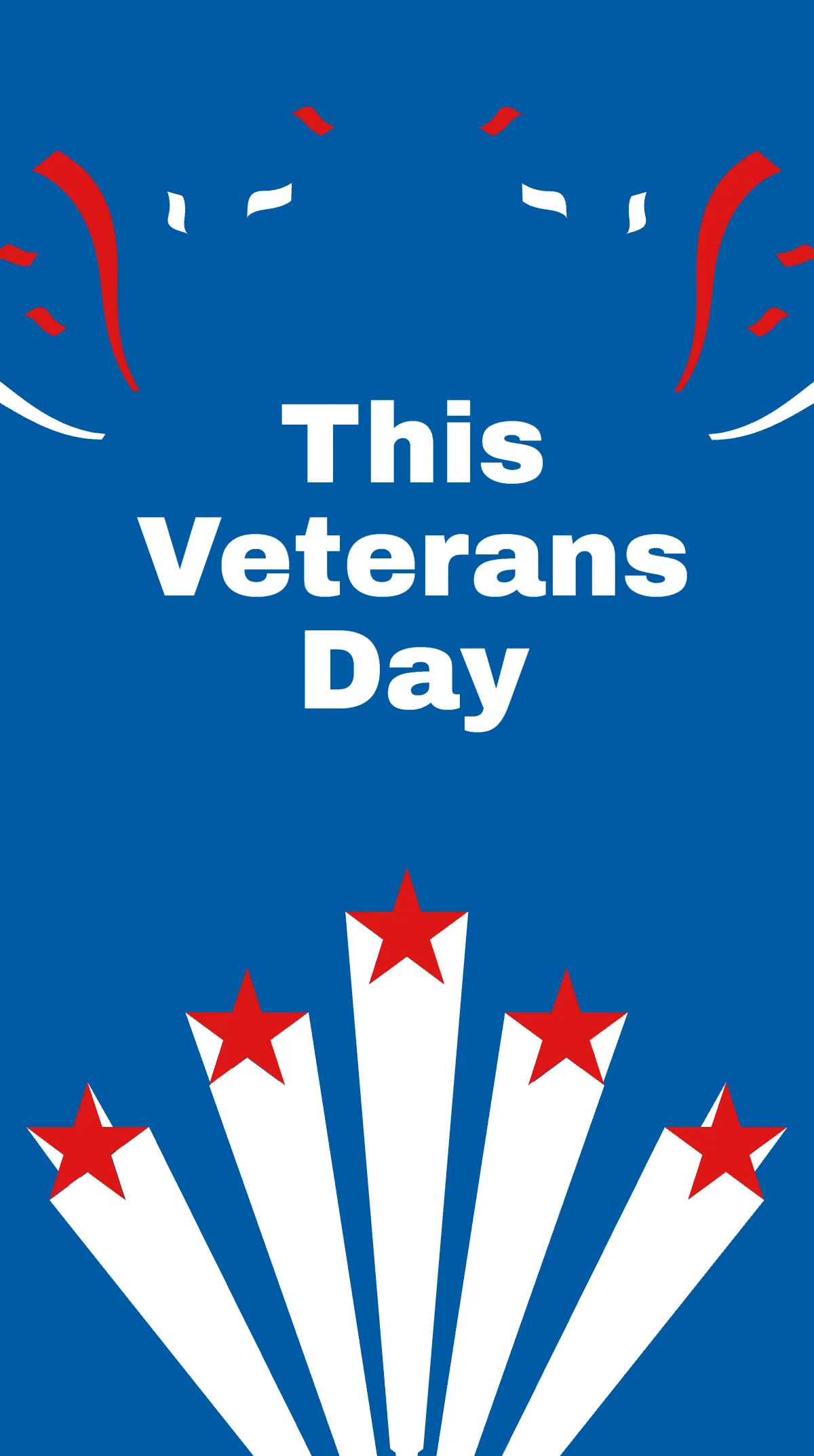 Free Happy Veterans Day Instagram Story Template to Edit Online