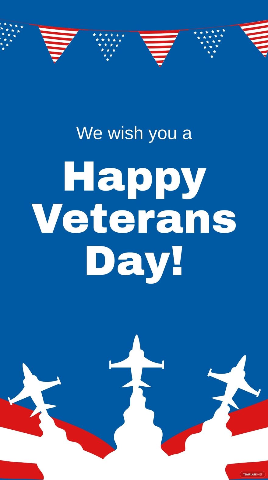 Happy Veterans Day Instagram Story Template
