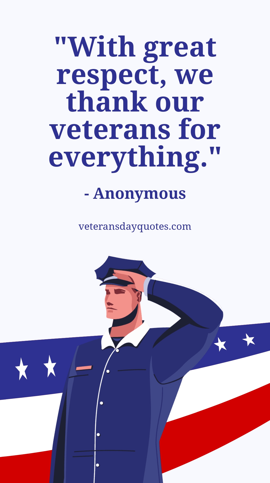 Free Veterans Day Quote WhatsApp Post Template