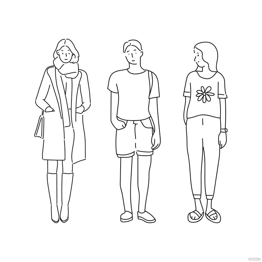 Free Person Doodle Vector