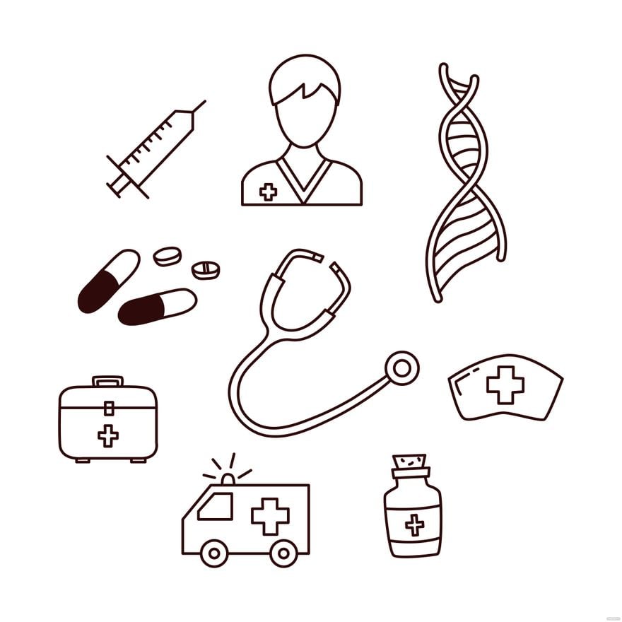 Free Medical Doodle Vector in Illustrator, EPS, SVG, JPG, PNG