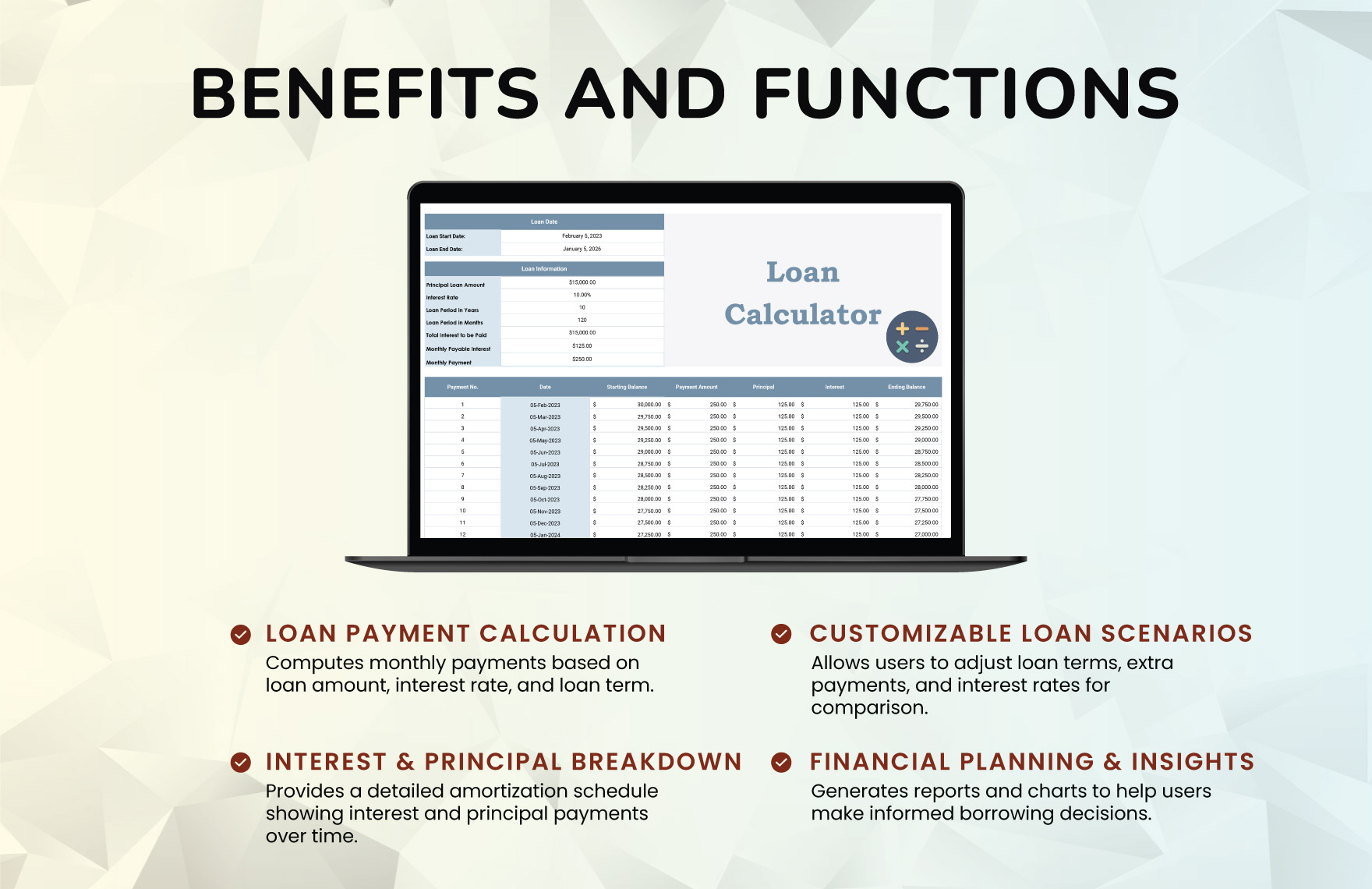 Loan Calculator Template