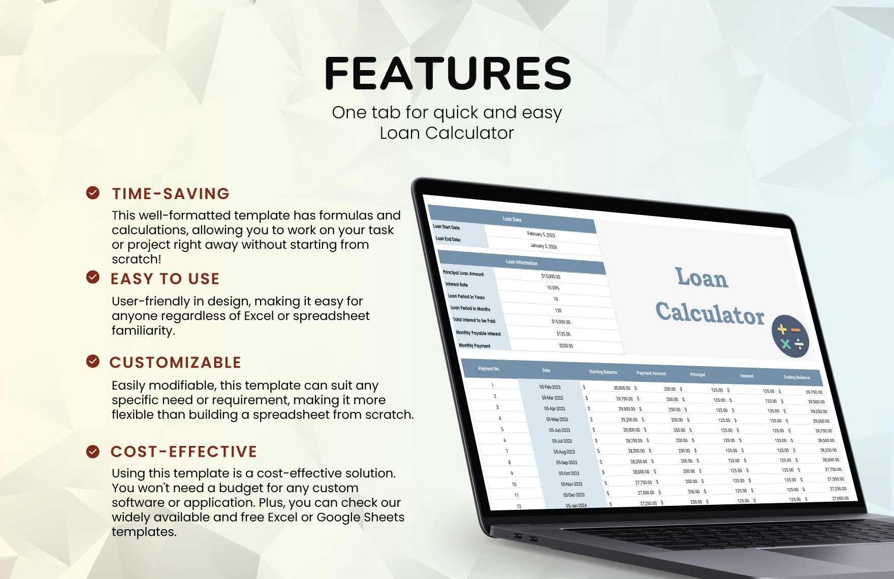 Loan Calculator Template
