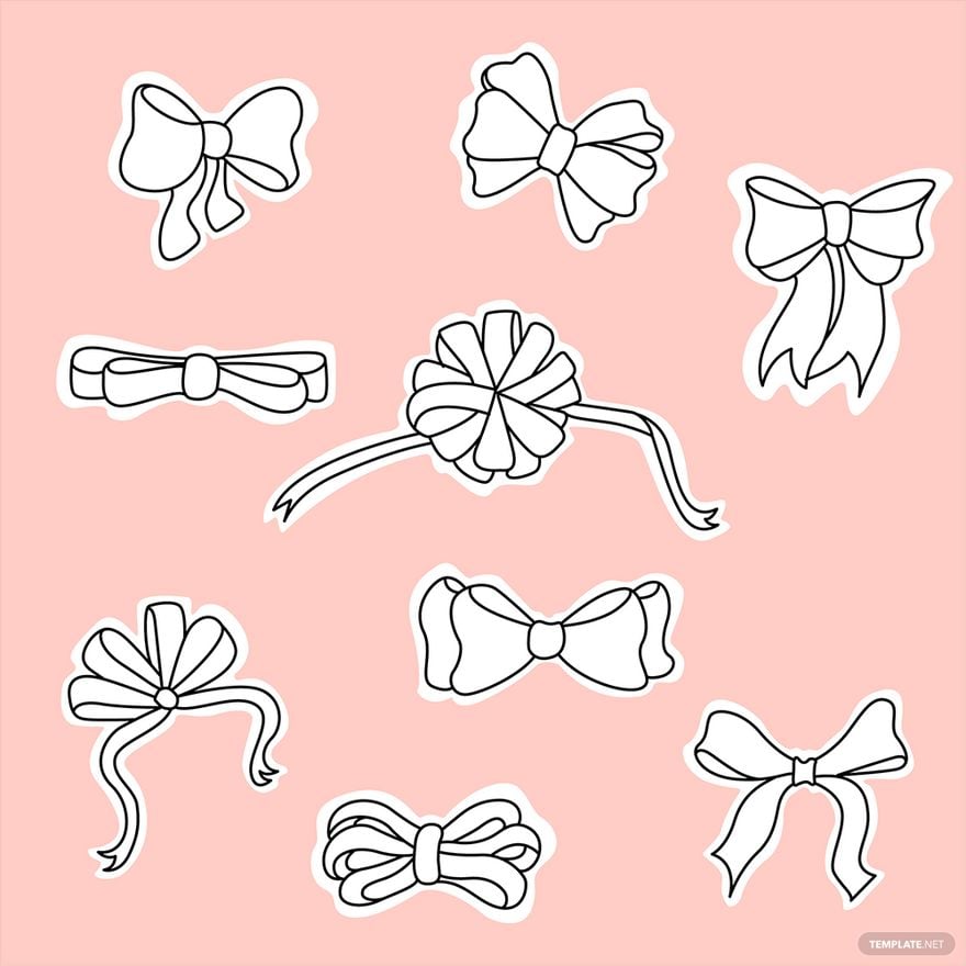 Bow Doodle Vector