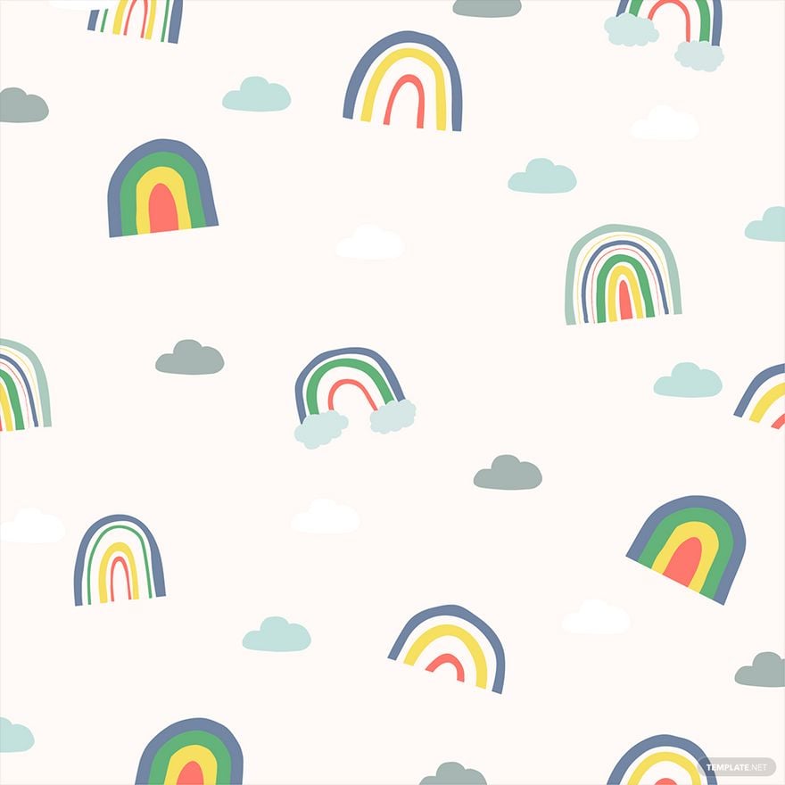 Rainbow Doodle Vector